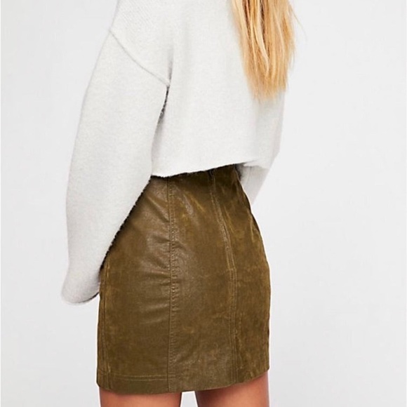 Free People | Vegan Suede Modern Femme Mini Skirt - Picture 2 of 6
